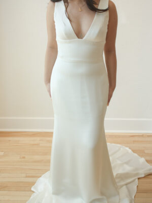 Morgan by Aesling Minimalist Wedding Dress Sample