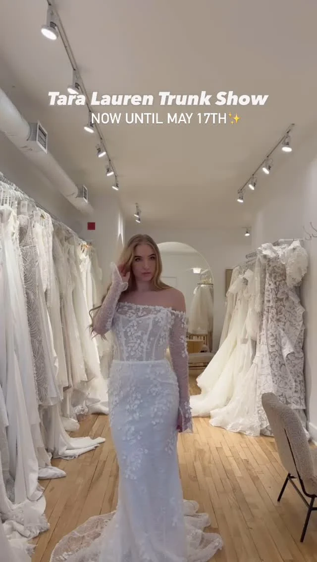From now until May 17th we are hosting @tara_lauren latest collection Forunata that exudes Italian romance, featuring stunning florals embellishments, dramatic draping and trendy two piece sets.  When you say yes to your dream Tara Lauren gown you will receive 10% off your order, so book in now!